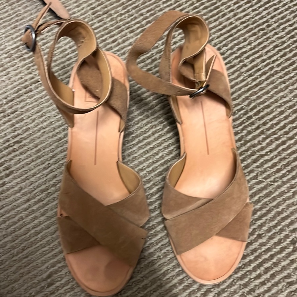 Dolce Vita tan heeled sandals